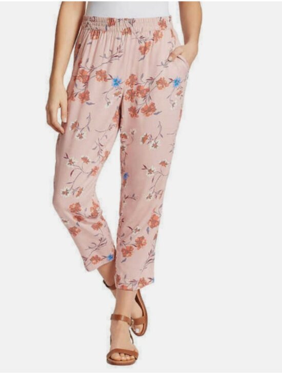 jessica simpson Pants - Jessica Simpson Ladies' Soft Printed Cadie Pant, PINK FLORAL, XL 26"